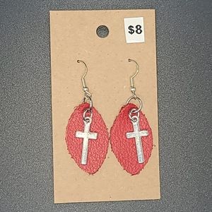Leather earrings